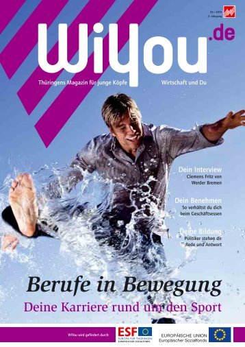 Berufe in Bewegung - WiYou Thüringen - Ausbildung