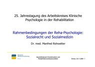 Sozialrecht und Sozialmedizin - Psychologie – Aktuell