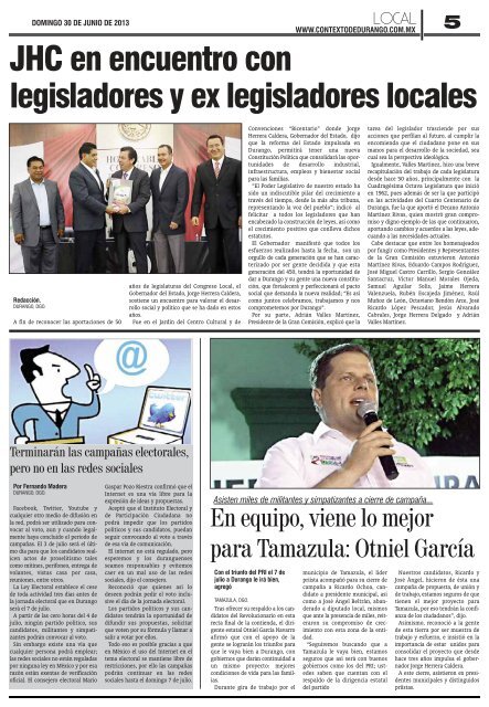 30/06/2013 - Contexto de Durango