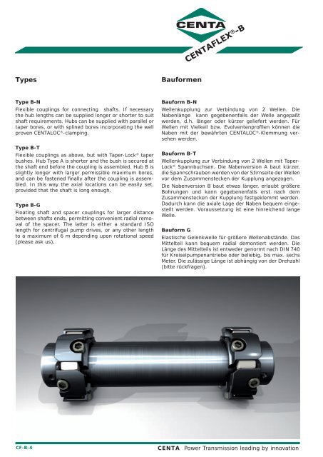 CENTAFLEX-BÂ® - CENTA Antriebe Kirschey GmbH