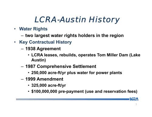 LCRA and Austin: Resolving a Water War Over Wastewater