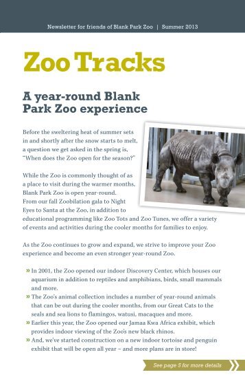 Zoo Tracks - Happy Holidays from Blank Park Zoo