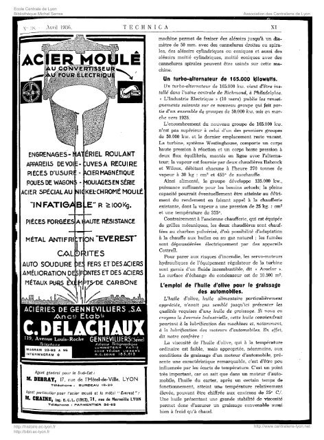 Revue Technica, annÃ©e 1936, numÃ©ro 38 - Histoire de l'Ãcole ...