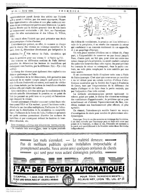 Revue Technica, annÃ©e 1936, numÃ©ro 38 - Histoire de l'Ãcole ...