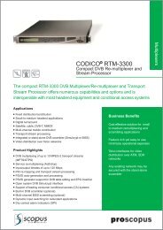 CODICO RTM-3300 - TBC Integration