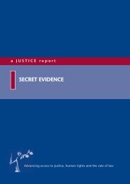 SECRET EVIDENCE - Justice