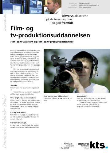 Film- og tv-produktionsuddannelsen - KÃ¸benhavns Tekniske Skole