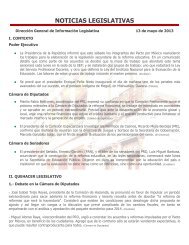 NOTICIAS LEGISLATIVAS - Sistema de Información Legislativa