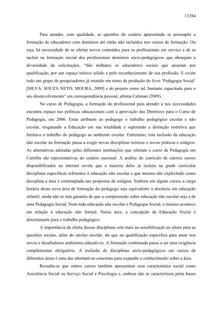 pedagogia social no brasil: polÃ­ticas, teorias e prÃ¡ticas em construÃ§Ã£o