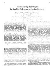 Trellis Shaping Techniques for Satellite Telecommunication Systems