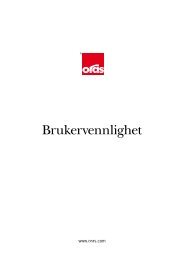 Brukervennlighet - Oras