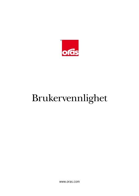 Brukervennlighet - Oras