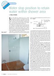 Water stop position to retain water within shower area - Infotile