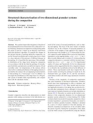 Structural characterization of two-dimensional granular ... - Springer