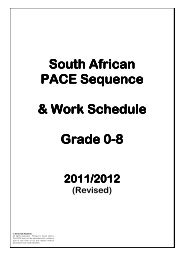 South African South African PACE Sequence Sequence Sequence ...