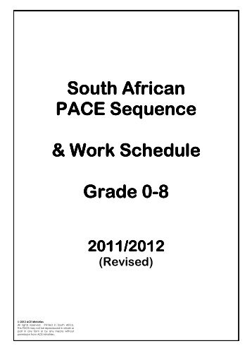 South African South African PACE Sequence Sequence Sequence ...