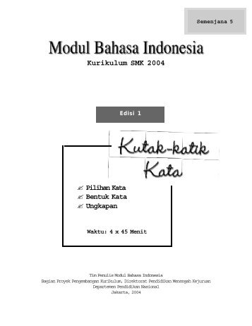 Kotak-katik Kata - e-Learning Sekolah Menengah Kejuruan