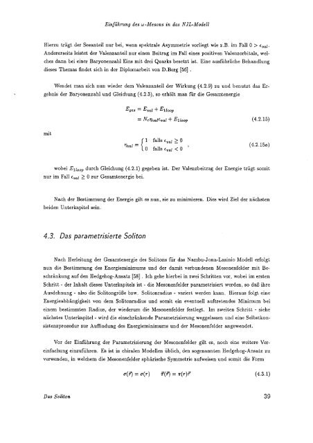 Einführung des Omega - Mesons in das N ambu-J ona-Lasinio Modell