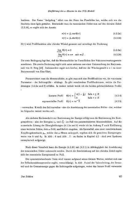 Einführung des Omega - Mesons in das N ambu-J ona-Lasinio Modell