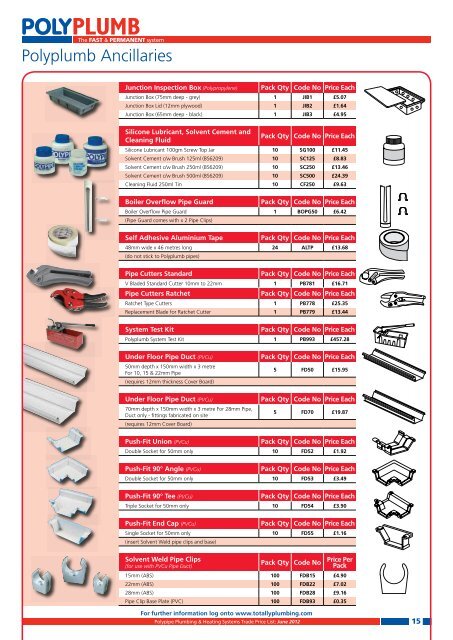 The Total Plumbing Solution... - Polypipe