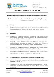 Port State Control - Concentrated Inspection Campaign