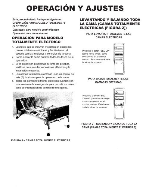 ELECTRIC AND MANUAL BEDS