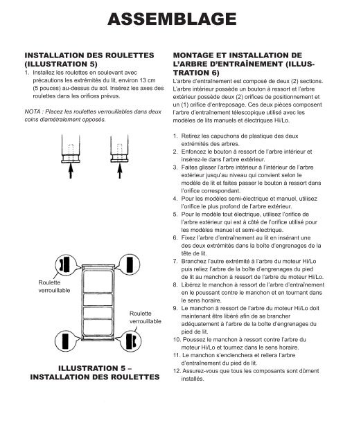 ELECTRIC AND MANUAL BEDS