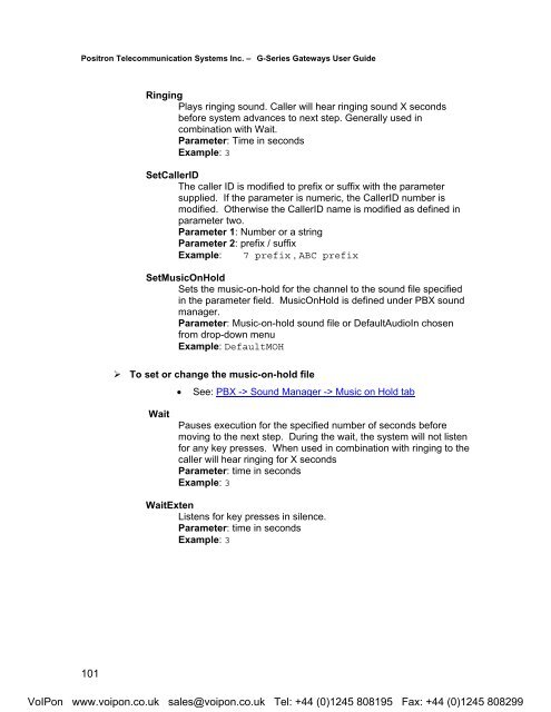 Positron G-Series User Manual (PDF)