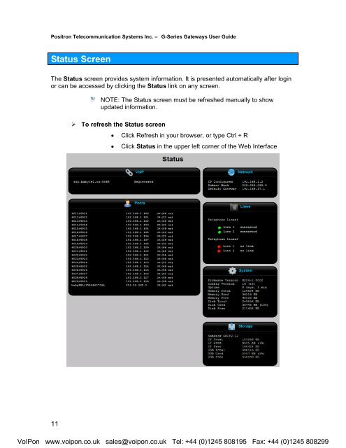 Positron G-Series User Manual (PDF)