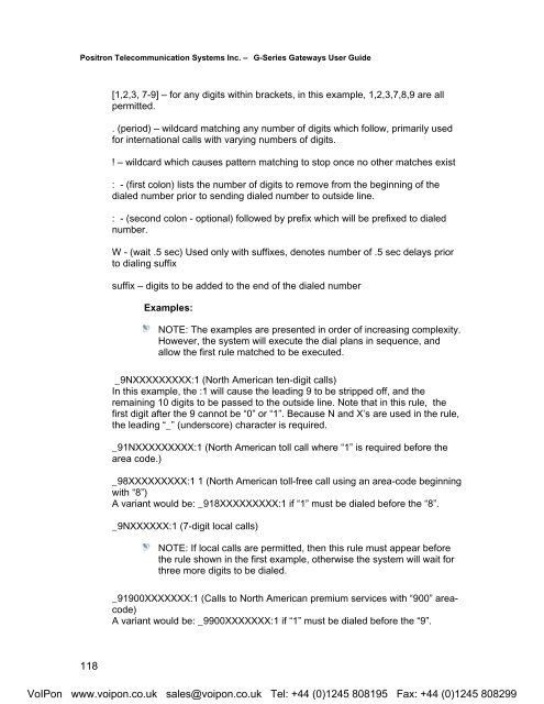 Positron G-Series User Manual (PDF)