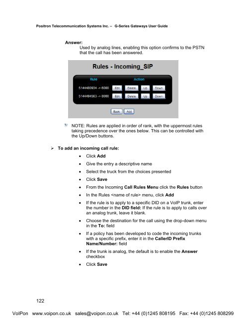 Positron G-Series User Manual (PDF)