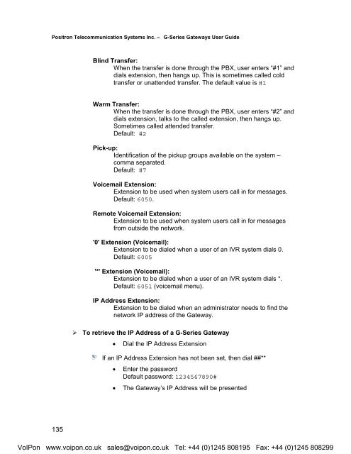 Positron G-Series User Manual (PDF)