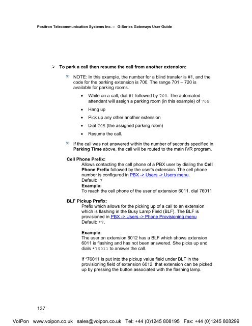 Positron G-Series User Manual (PDF)