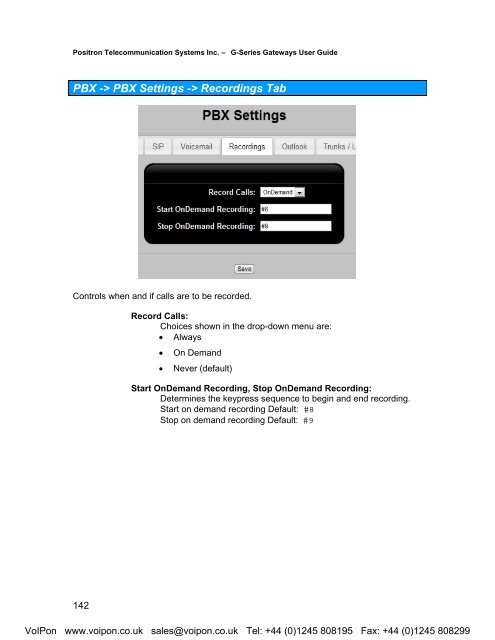 Positron G-Series User Manual (PDF)