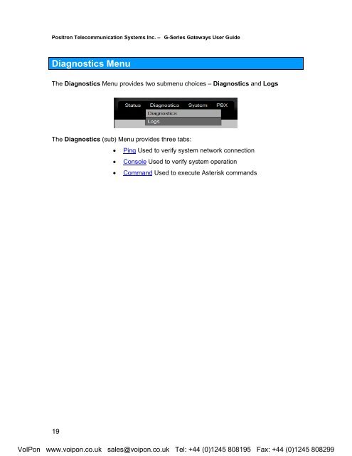 Positron G-Series User Manual (PDF)