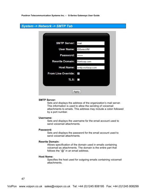 Positron G-Series User Manual (PDF)