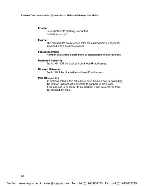 Positron G-Series User Manual (PDF)