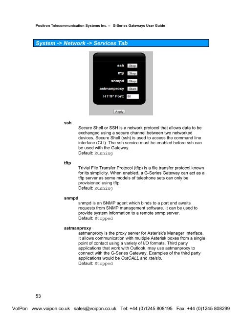 Positron G-Series User Manual (PDF)