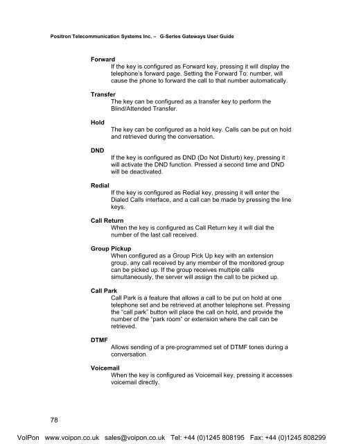 Positron G-Series User Manual (PDF)