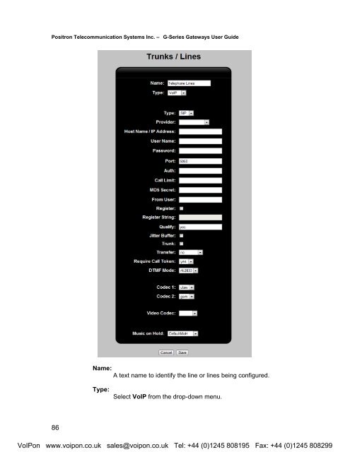 Positron G-Series User Manual (PDF)