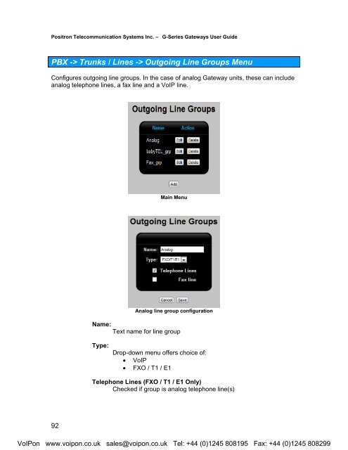 Positron G-Series User Manual (PDF)