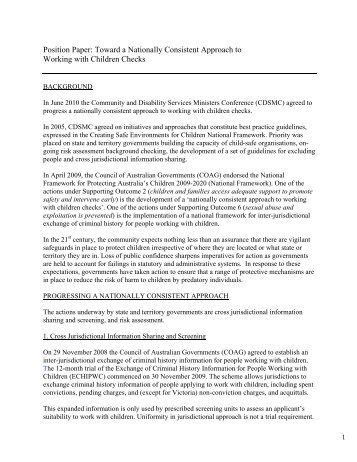 pdf [107kB] - Department of Families, Housing, Community Services