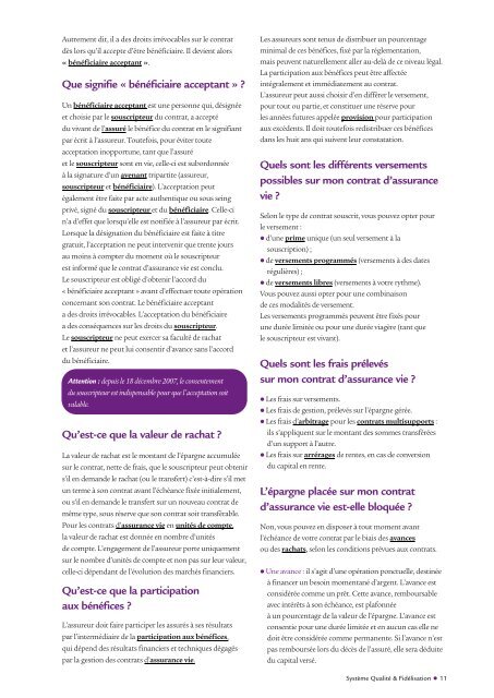 FAQ + lexique Vie individuelle.pdf - Swiss Life