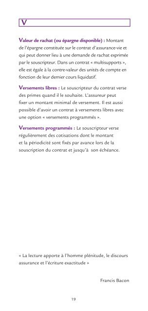 FAQ + lexique Vie individuelle.pdf - Swiss Life