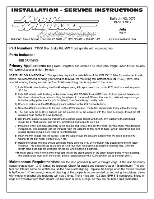 SB0079 - Mark Williams Enterprises