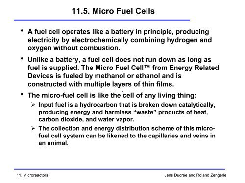 Microfluidics - Microreactors