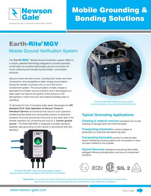 NG US Earth-Rite MGV Datasheet 0312 R2 - Newson Gale