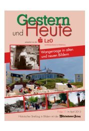 Wangerooge in alten und neuen Bildern - Wilhelmshavener Zeitung