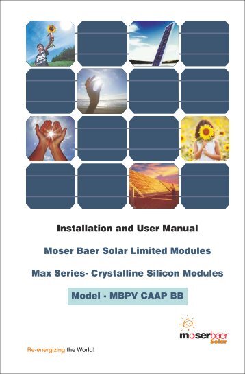 Final MBPV Max Series CSM (CAAP-BB) (IEC) - Moser Baer Solar ...