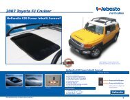 2007 Toyota FJ Cruiser - Webasto